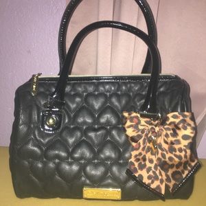 betsey Johnson black purse